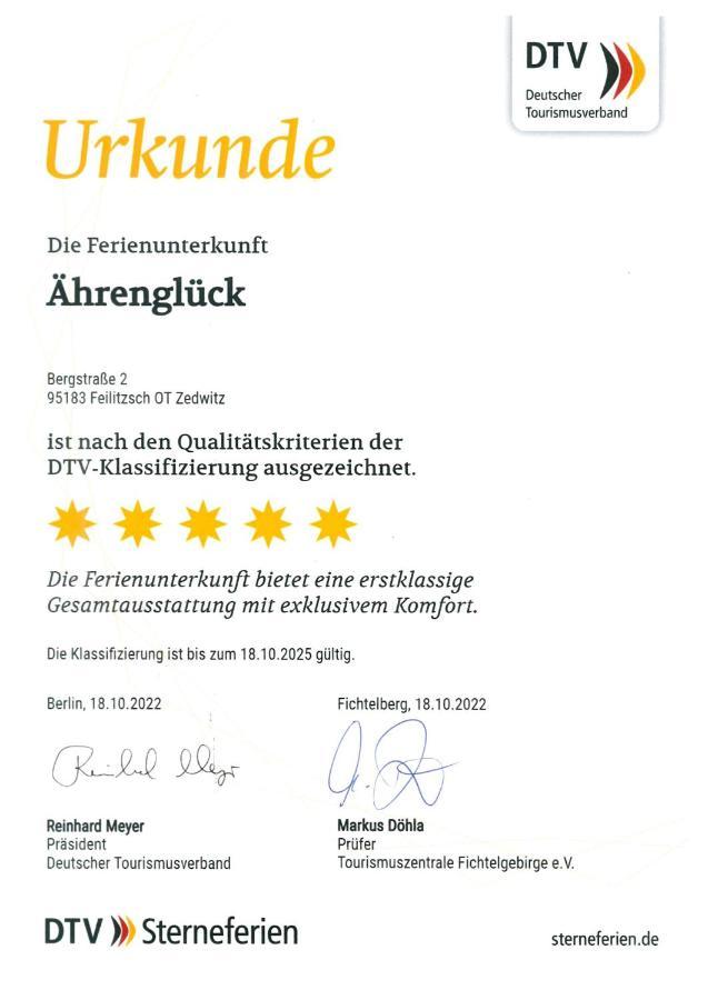 Chalet-Ferienwohnung Aehrenglueck, 70 Qm, Wellness/Fitness/Sauna - Bergroedelhof Feilitzsch المظهر الخارجي الصورة
